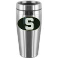 Michigan St. Spartans Steel Travel Mug